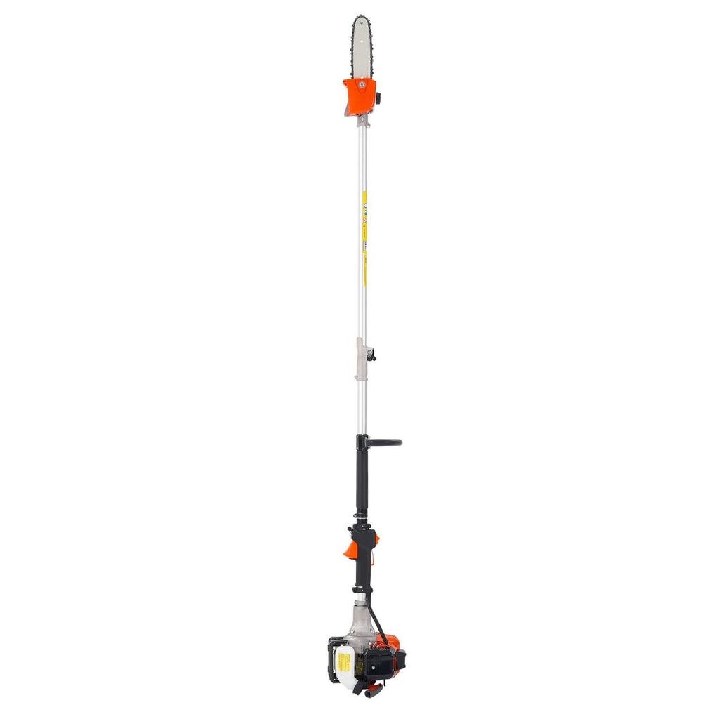 Gas Pole Saw, 25CC 2 Stroke Gas Powered Pole Saws with 20.3 cm Cutting Bar, Cordless Tree Trimmer with 650ml Fuel Tank, 2 to 2.74 m Extendable,