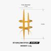 Stainless Steel Metal Geometric Line Open Rings For Women Vintage Gold Color Irregular Adjustable Finger Ring Aesthetic Jewelry