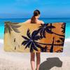 Microfiber Beach Towel Exquisite Prints Thin Quick Dry Absorbent Oversized Towel for Beach Swimming Camping Yoga Bath Sports