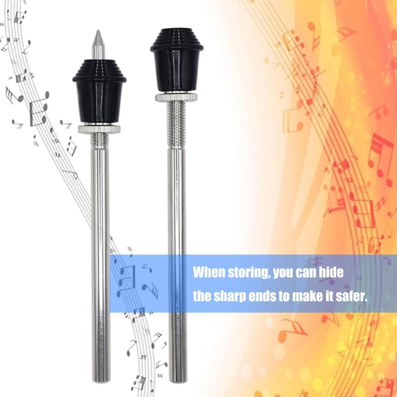 2 Pieces Traditional Design Metal Drum Legs Providing Secure Support For Various Drum Types In Professional Music Settings