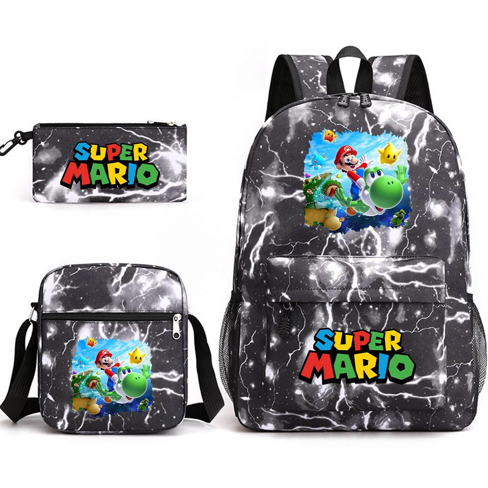 Backpack Super Three-Piece Teen Student School Bag Men S And Women S Leisure Travel Backpack Backpack