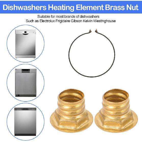 154106202 Dishwashers Heating Element Nut For Frigidaire Electrolux Dishwashers Heating Element 154106201 4162518 08014807 0806834-2pcs