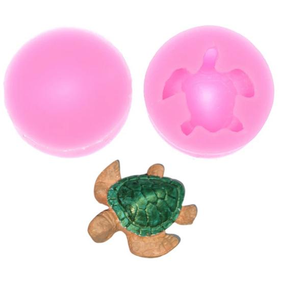 Turtle Shaped Silicone Mold Food for Jello Pudding Grade Heat Resistant Mold Herbal Dessert BPA-Free Easy