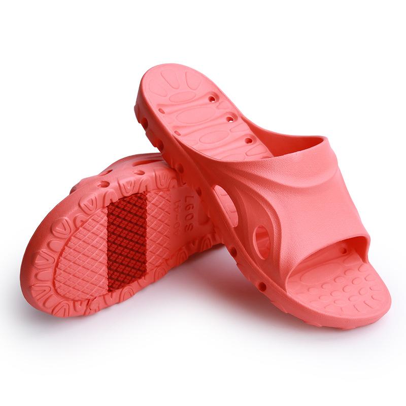 EVA non-slip slippers summer cool slippers home comfort soft hotel bathroom kitchen slippers S 36-37 красный