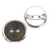 Round Metal Safety Pin Brooch Tray - DIY Brooch and Corsage Hair Accessory Base