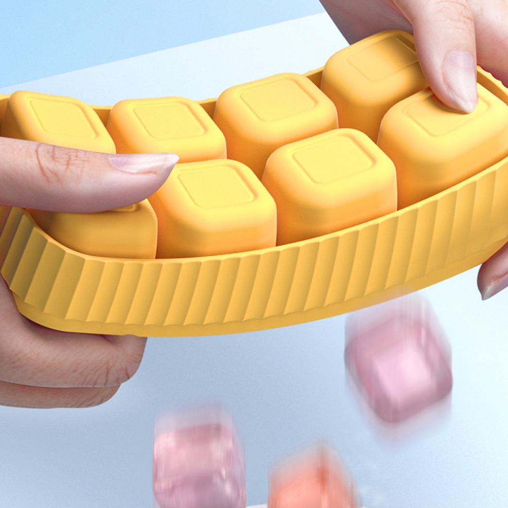 8 Grid Big Ice Tava Mold Giant Jumbo Large Food Grade Silicon Ice Cube Square Tava Mold DIY Ice Maker Tava pentru cuburi de gheata