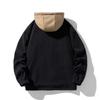 Cordjacke mit Kapuze für Paare mit dickem Samt für Herbst und Winter Herren Fake-Zweiteiler Hoodie-Jacke