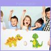Cute Cartoon Dinosaur Interactive Puzzle Set Diy Face Stickers For Kids And Parents