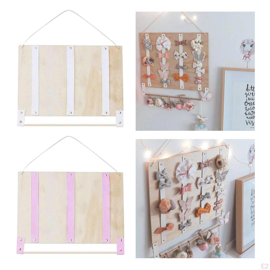 Storage Holder, Wall Hanging and Bows Organizer Kids' Room Decoration for of girls
