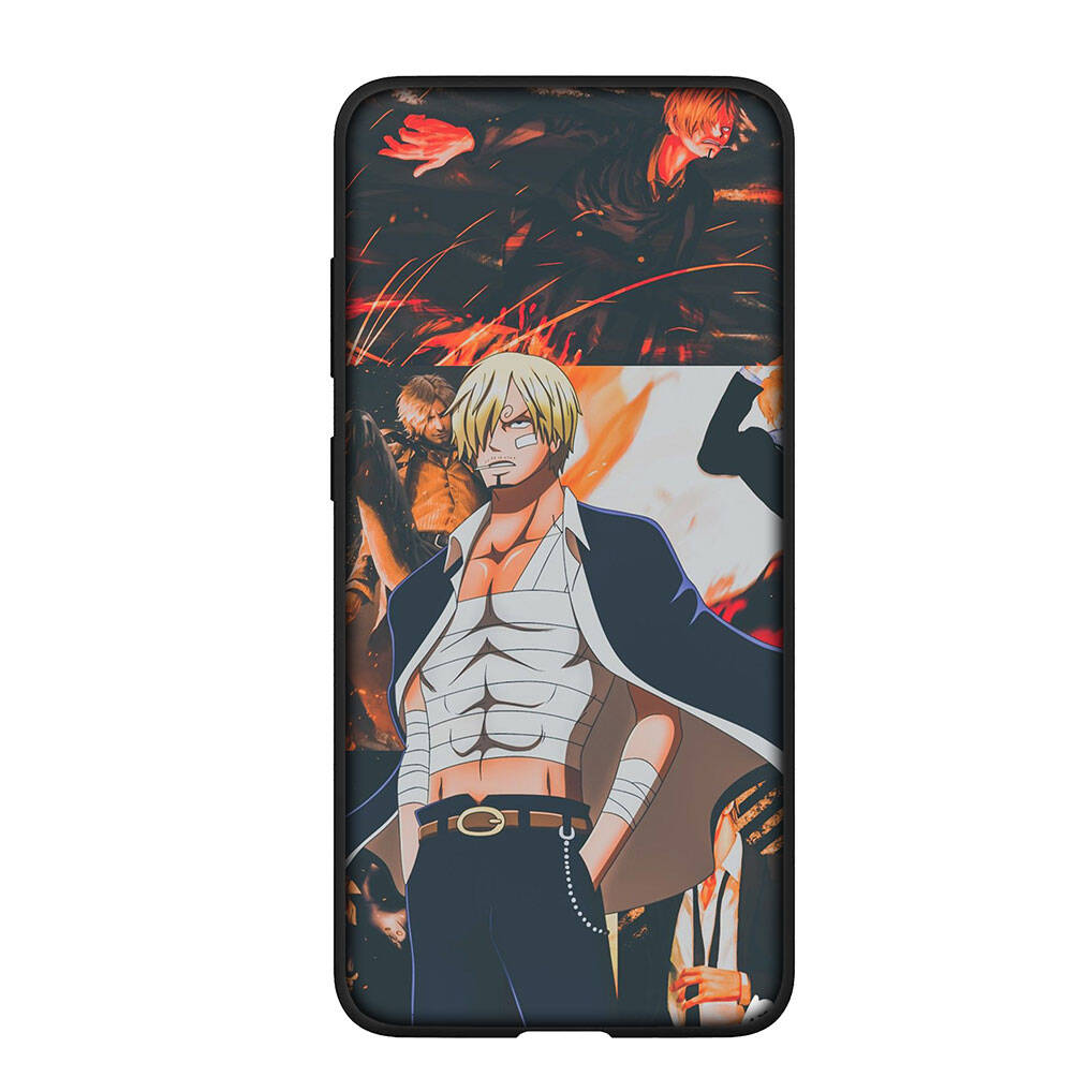 For Samsung Galaxy S25 S24 S23 iPhone 17 16 15 Xiaomi Redmi Note 14 13 12 Plus Pro Max A37 A57 Case Sanji Wallpaper One Piece Luffy OPPO Huawei Cover