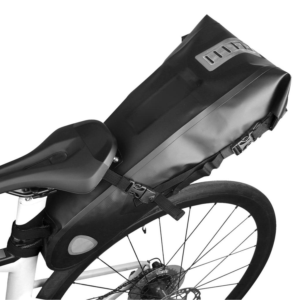 Fahrradsatteltasche Regendichte Fahrrad-Hecktasche 10L Großes Fassungsvermögen mit Rahmen für Mountainbike- und Straßenfahrten