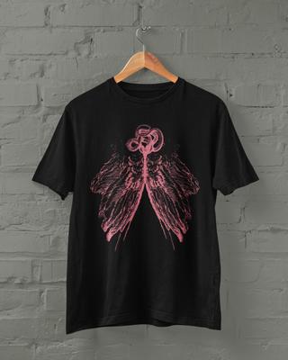 Engelsflügel Schlange T-Shirt, Y2k Gothic Retro Hemden, Alt Goth Kleidung, Coole Grafik-T-Shirts, Pastell Goth Kleidung, Original Unisex Grunge Tees