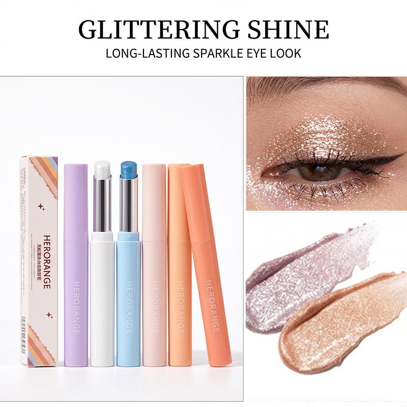 Dynamic Luminous Highlighting Eyeshadow Pencil: Waterproof, Sweatproof, Long-lasting, Pigmented, Super Shimmer, Versatile.