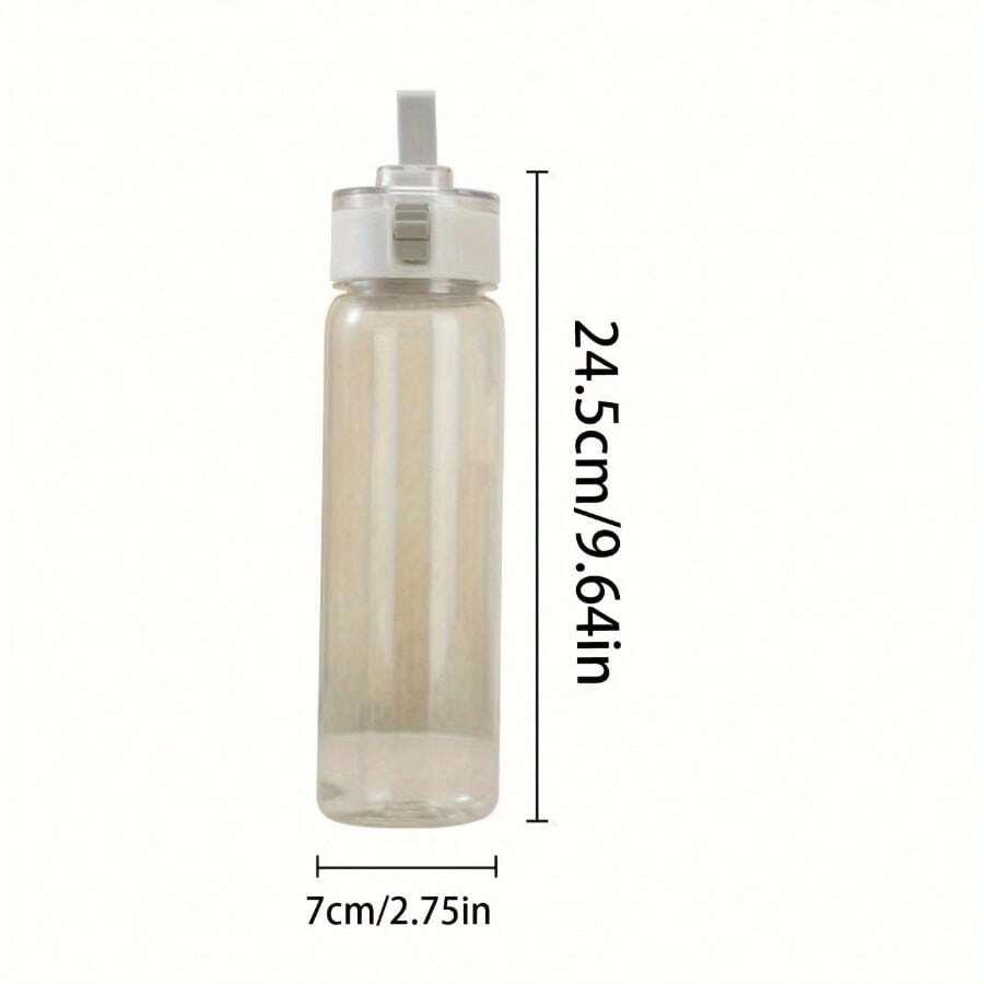Muji Sports Fitness Large-Capacity Transparent Water Bottle for Outdoors, Travel & Office