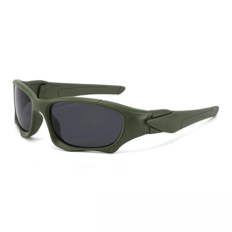 Lunettes de Soleil de Sport Unisexe UV400 Coupe-Vent Anti-Sable Protection UV Tendance Lunettes d'Extérieur pour la Sécurité des Yeux