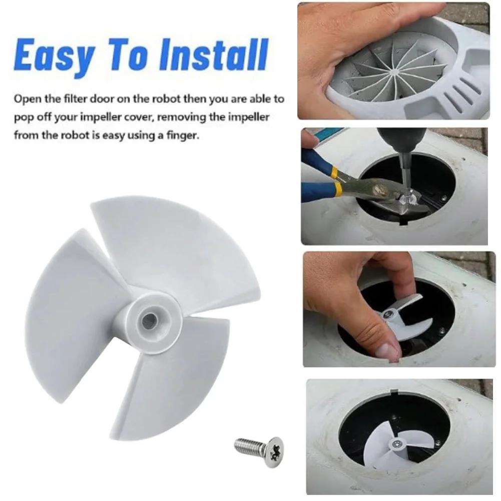 Replacement Part RCX11000 Impeller Reinforced Plastic Easy Installation No Tools Replacement Impeller For Pool Cleaner