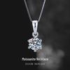 Classic 2-Carat Zircon Six-Claw Clavicle Necklace Pendant