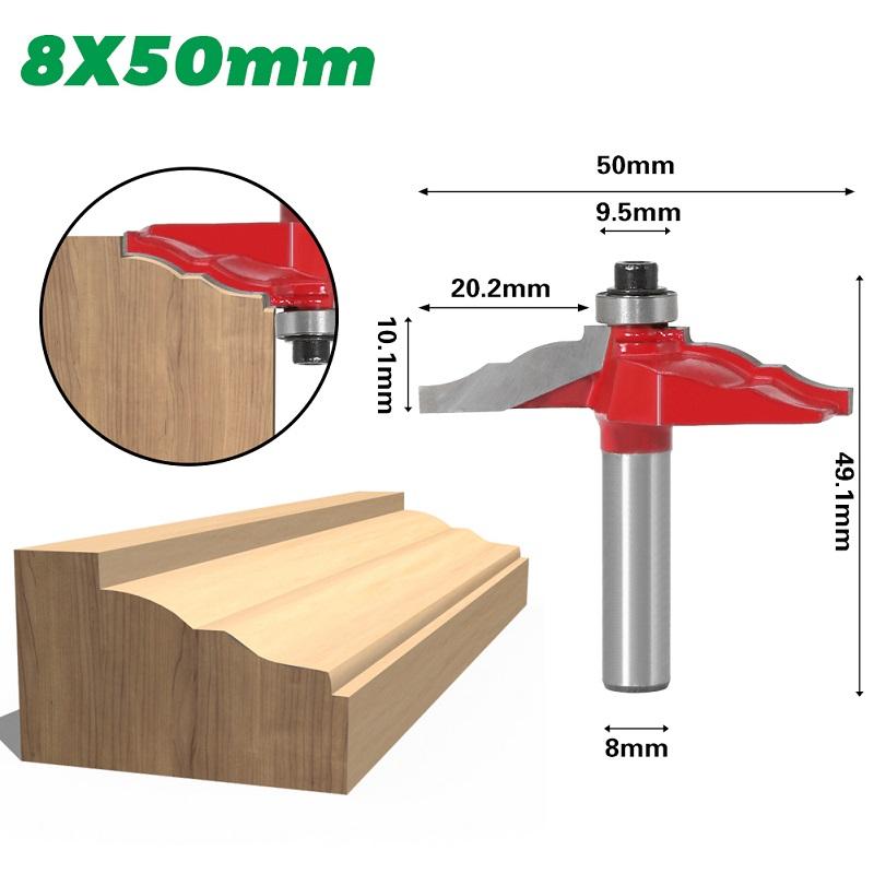 1pc Ogee Fillet Edge Forming Router Bit 8mm Shank