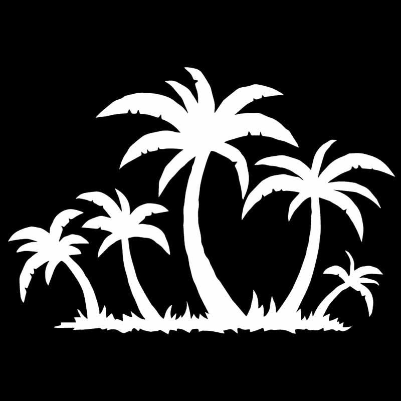 LYKX Palms Tropical Tree Fashion Whole Body Car Sticker Plant Waterproof Sunscreen Vinyl Decal