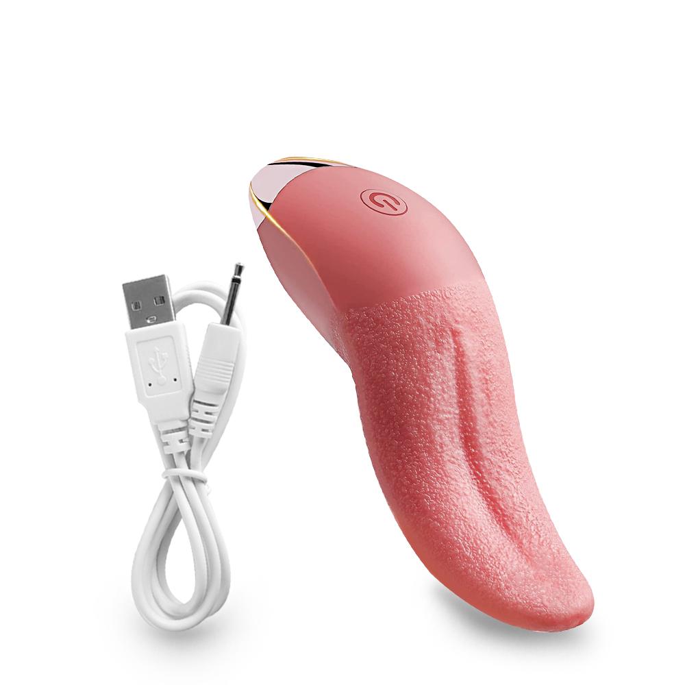 Female clitoris licker realistic tongue vibrator vagina massager stimulator female masturbator sex toys for woman ang couples