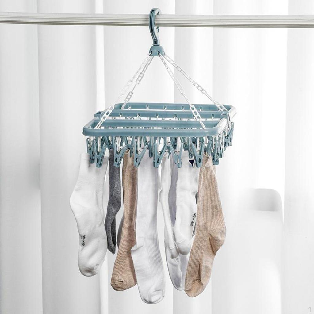 32 Peg Dryer Washing Line Clothes Trousers Hanger