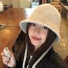 Women's Retro Woolen Wide Brim Fisherman Hat – Warm, Trendy Knitted Bucket Style for Autumn/Winter