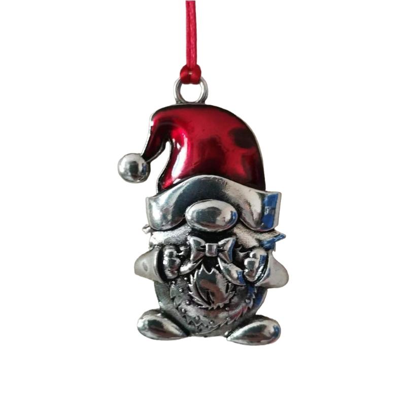 Metal Dwarf Figure Holiday Hanging Ornament Christmas Tree Decorations For Door Mantels Wreath Holiday Party Decoration