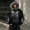 Unisex Oversized Hooded Rits Sweatshirt met Nepbontrand en Fleece-Gevoerde Zakken—Een Warme Herfst/Winter Ritsjack