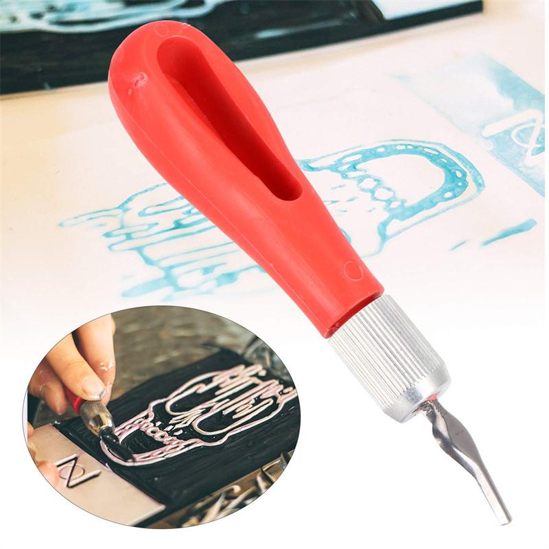Narzędzie do rzeźbienia Praktyczne dla początkujących DIY Przenośny ABS Frez do linoleum Artykuły plastyczne Ergonomiczne Szkolne Grawerowanie Wielofunkcyjne