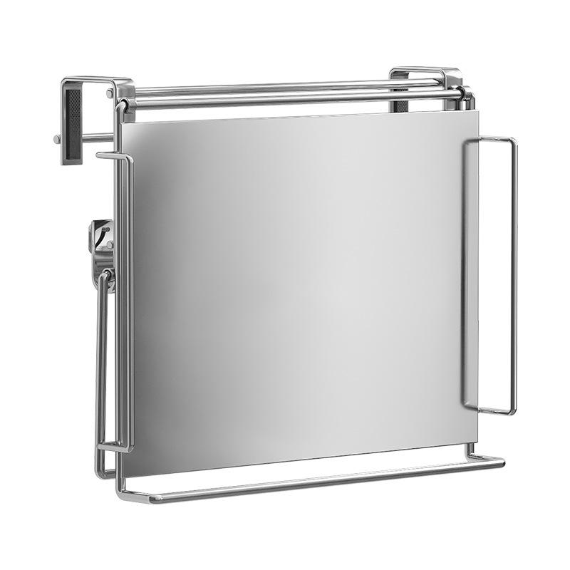 Stainless Steel Foldable Countertop Storage Rack Foldable Compact Design Countertop Extension Shelf Clutter-Free Wall-Mounted