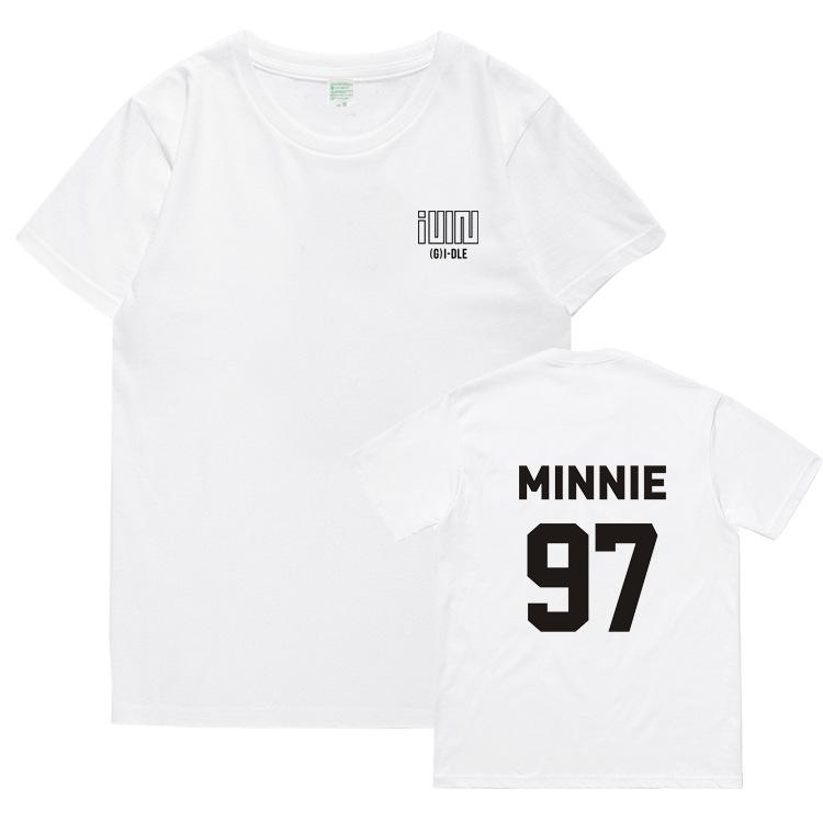 GIDLE Same T Shirt Fans NEVERLAND Tops Women Unisex Summer Short Sleeve Kpop I NEVER DIE MIYEON MINNIE SOYEON YUQI SHUHUA TShirt