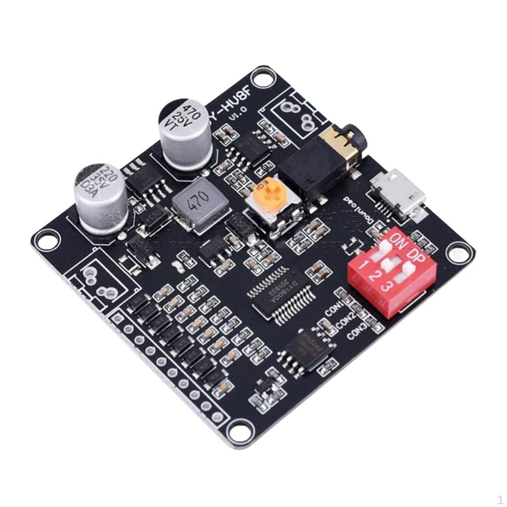 USB Sprachwiedergabemodul Hv8F Zubehör 12V/24V MP3-Platine 10W 20W