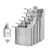 LMETJMA 1 4 5 6 7 8 9 10 oz Fiaschetta da Tasca in Acciaio Inossidabile con Imbuto Fiaschetta da Tasca Alcol Whisky Fiaschetta Tappo a Vite KC0139