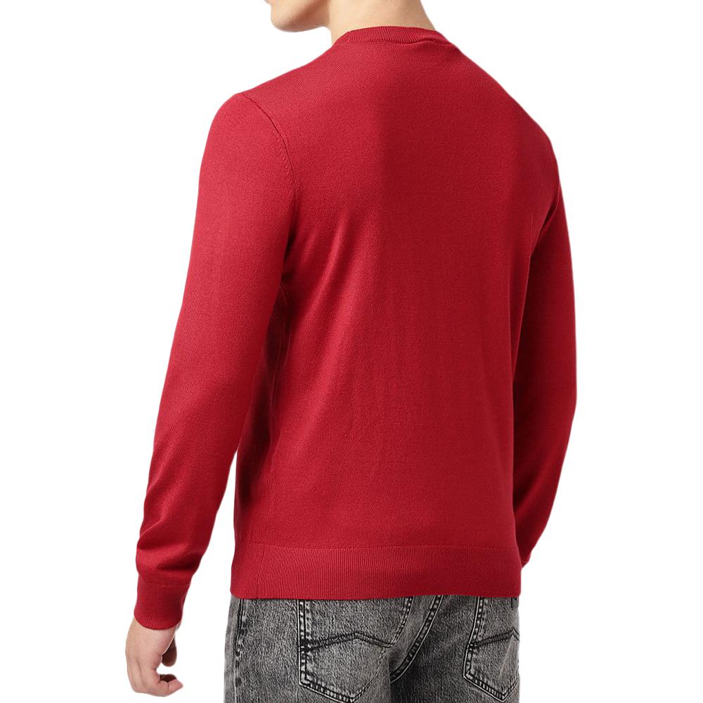 Armani Exchange Dragon Letter Embroidered Crew Neck Long Sleeve Sweater Men sweater 3DZM2T-ZM3XZ-1435