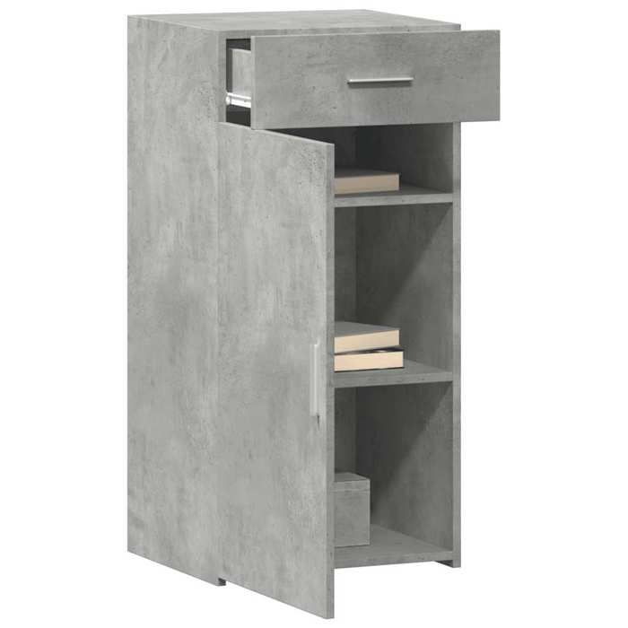 VidaXL Buffet gris béton 45x42,5x93 cm bois d'ingénierie, armoire, armoire latérale, armoire de rangement, armoire, placard, 846288