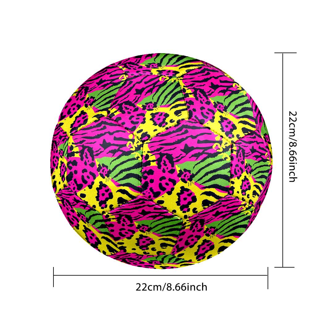 1pc Colorful Animal Prints Theme Soccer Ball Football, Size 5, Lightweight PVC, Durable Outdoor Training Soccer Ball, Gift m61468