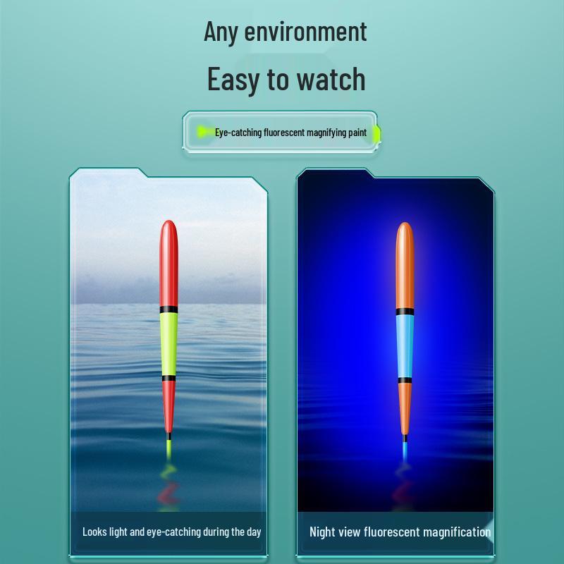 Bold Bighead Carp Float: Eye-catching, High-Sensitivity, Nearsighted Elderly Float for Shallow Water and Big Fish.