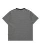HOODHOOD Logo Stripe Short Sleeve T-Shirt Gray