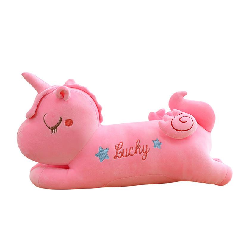 

Unicorn Stuffed Animal For Kids Bed Decor Plush Toy For Letter Embroidery Design 50cm
