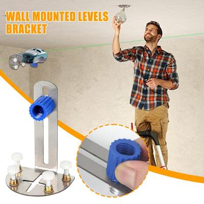 Levels Holder For Wall Stainless Steel Levels Mount Precision Adjustment Support Rack Power Tool Accessories For Professional