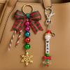 Merry Christmas Key Fob With Glitter Details Premium Resin Craftsmanship Christmas Car Decoration For Festive Styling