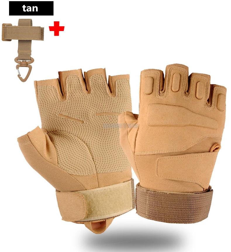 Half Full Finger Gloves Airsoft Paintball Hunting Shooting Durable Gloves for Hiking Climbing Fishing Anti-Slip Glove
