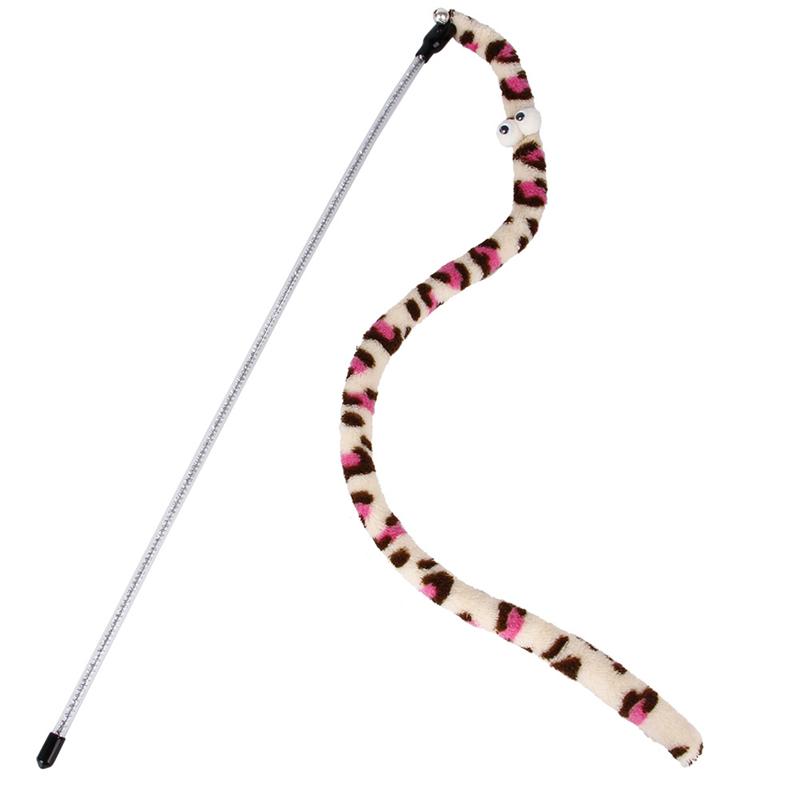 Cat Toys Simulation Snake Teaser Wand for Cat Funny Playing Toys for Pet Catcher Rod Interactive Toys Exercise Cat Accessories