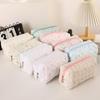Soft Quilted Octagonal Makeup Bag With Floral Pattern For Girls And Travel