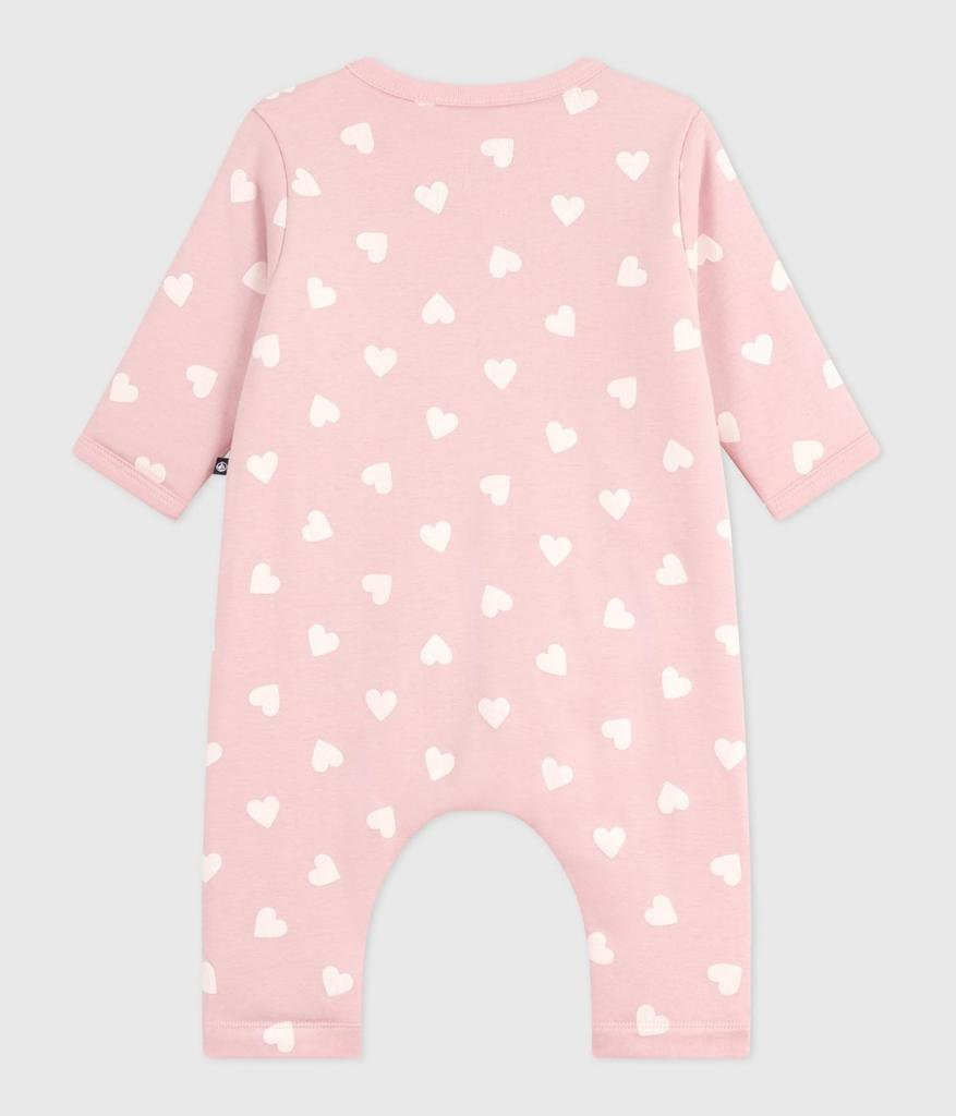 Petit Bateau Jumpsuit Light 12 74cm A0EKO, Pink/Off-White, Months,