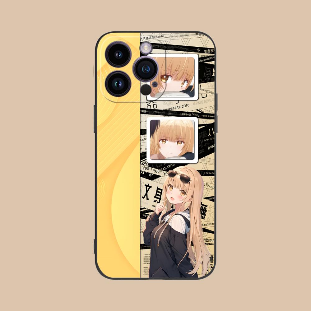 Angel Mahiru Shina Anime Phone Case for iPhone 16 15 14 13 12 11 X XR XS 8 7 Pro Max Plus Mini Colored Luxury Smartphone Pretty