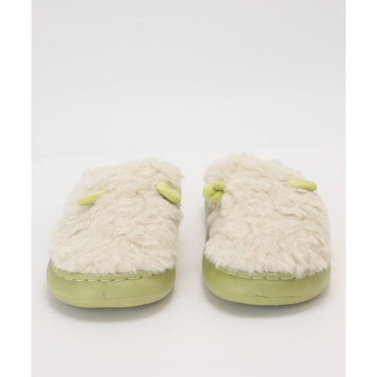 Boa Volume Flat Slippers with Ears, Women's Shoes, Shoes, Slippers, Spring, Autumn, Winter, Cold Protection, Warm, Fluffy, Fluffy, Cold Prevention,