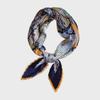 Spring 70 Pleated Small Silk Scarf: Versatile, Decorative Korean-Style Accessory for Professional Women