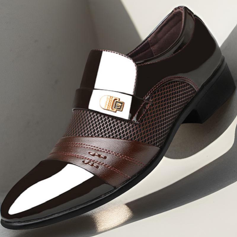 Men's Large Size British Casual Leather Shoes – 2024 Spring & Autumn Business Formal Collection