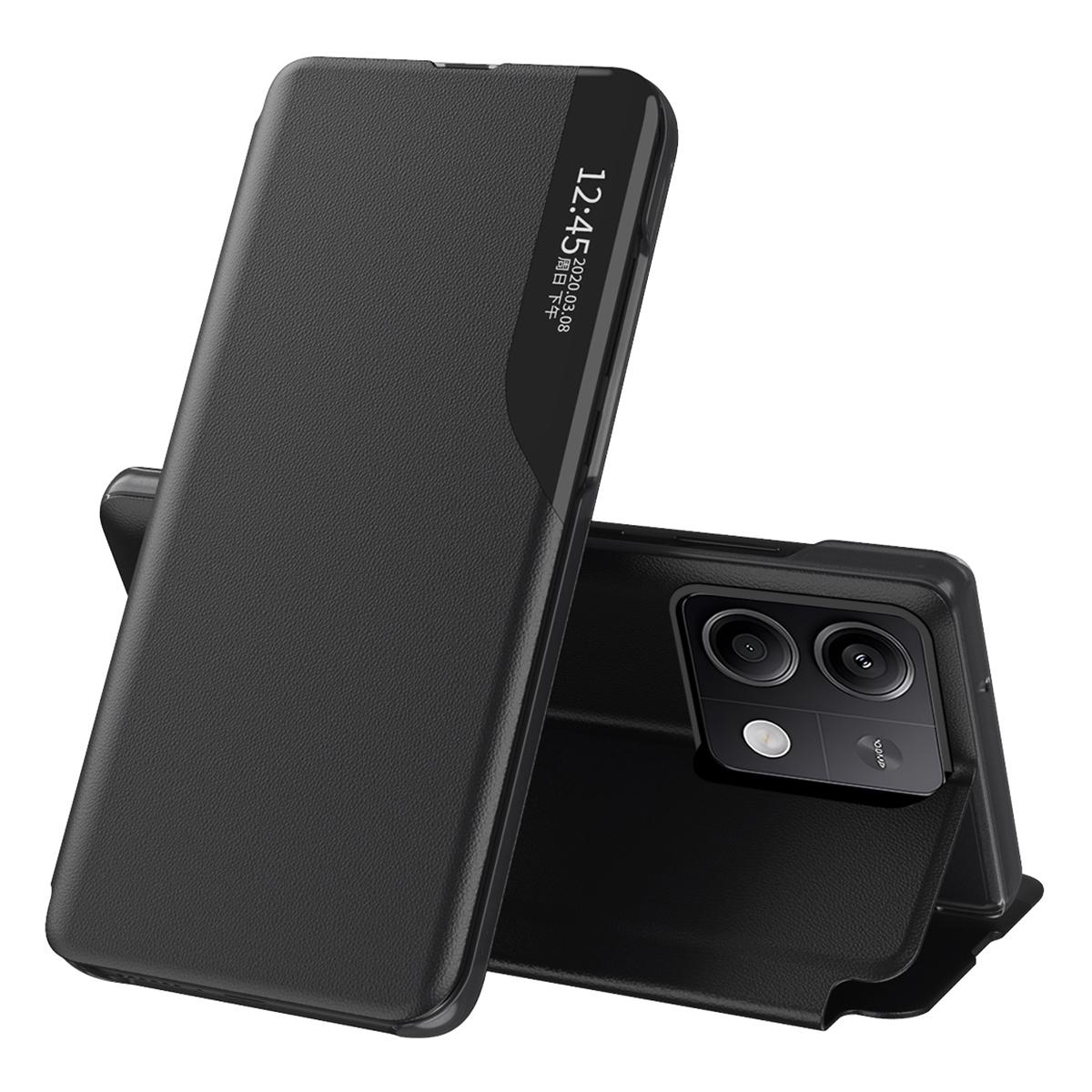 

Чехол для телефона для Xiaomi Redmi Note 13 5G, чехол с защитой от падения, чехол-подставка для окна Black